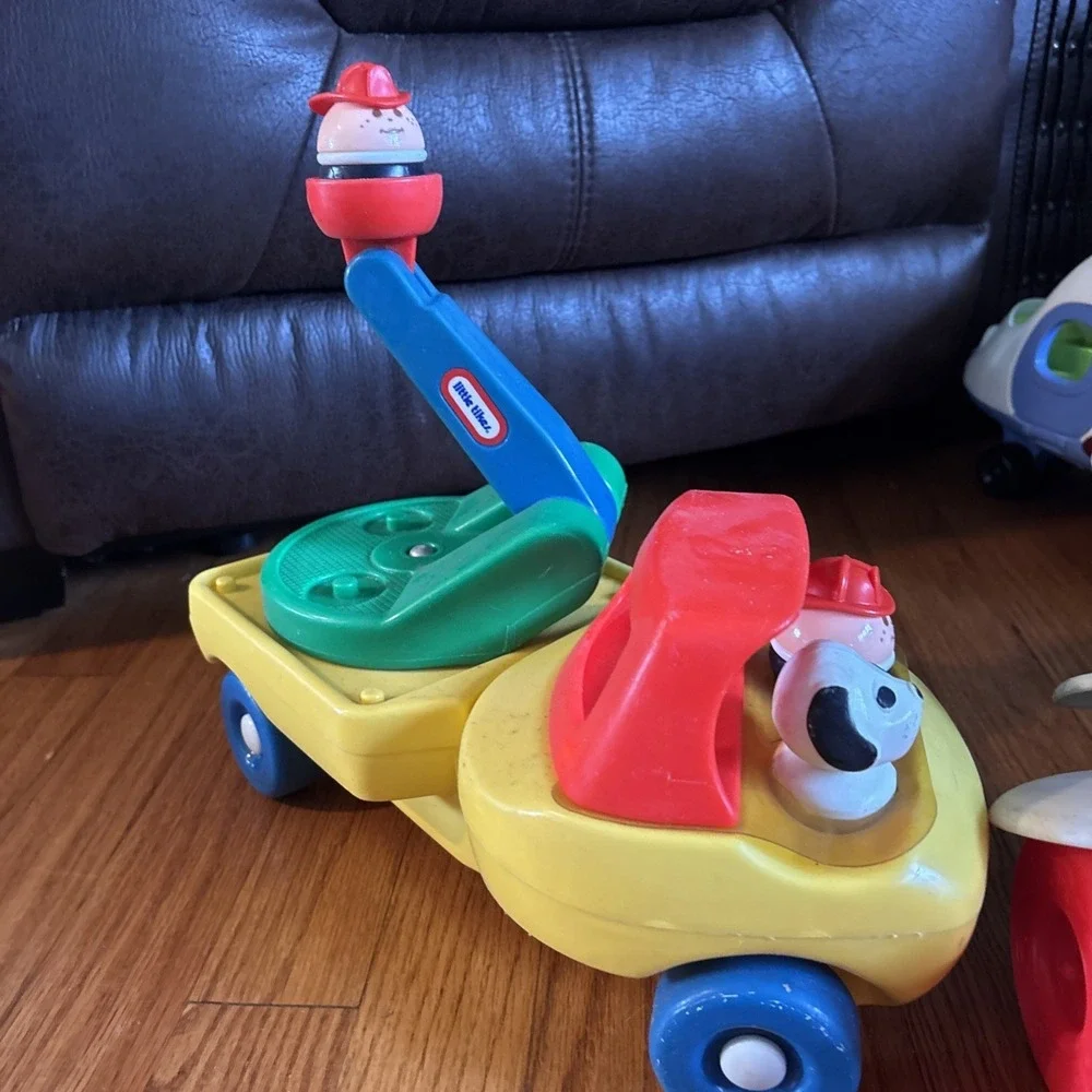 Vintage Little Tikes Toddle Tots Lot Crane Plane Car Truck Figures 16pc